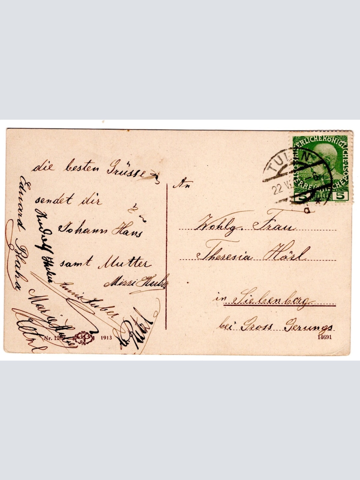 AK, Tulln, Donaubrücke, Niederösterreich, Ansichtskarte (S6533)