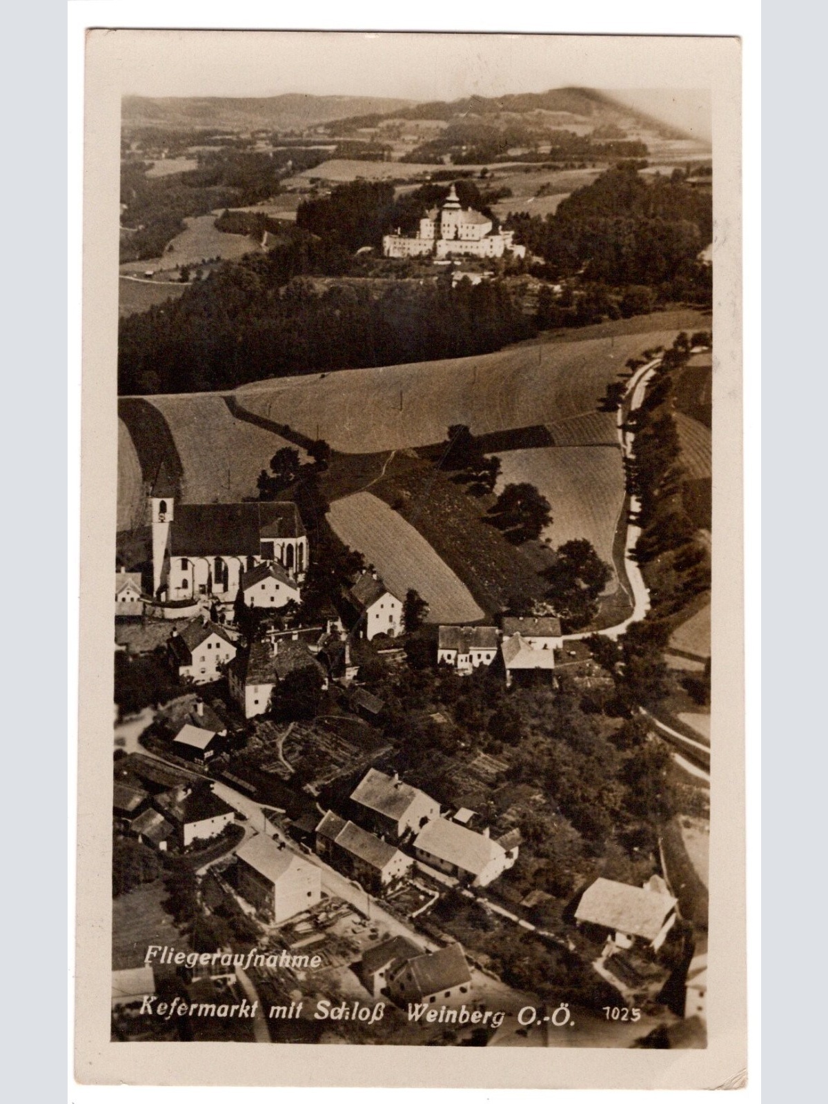 AK, Fliegeraufnahme, Kefermarkt, Schloss, Oberösterreich, Ansichtskarte (S6567)