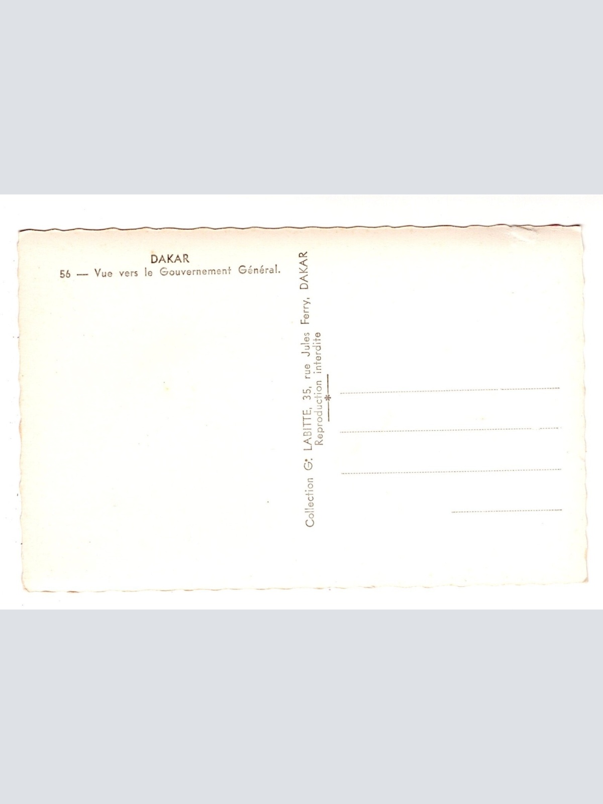 AK, Dakar, Senegal, Ansichtskarte (S6595)