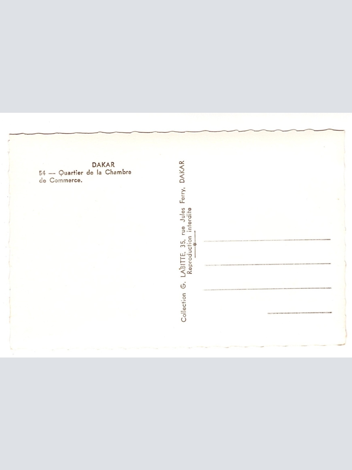 AK, Dakar, Senegal, Ansichtskarte (S6596)