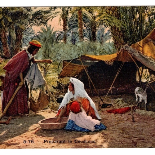 AK, Preparant le Couscous, Ansichtskarte (S6609)