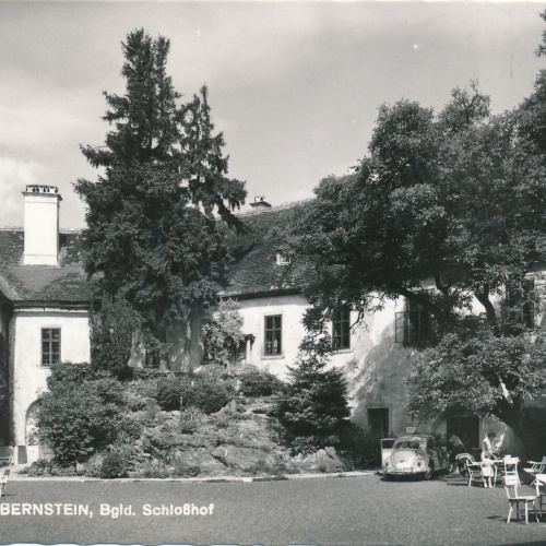 AK vom Hotel Burg Bernstein Schloßhof Burgenland Ansichtskarte (14352)