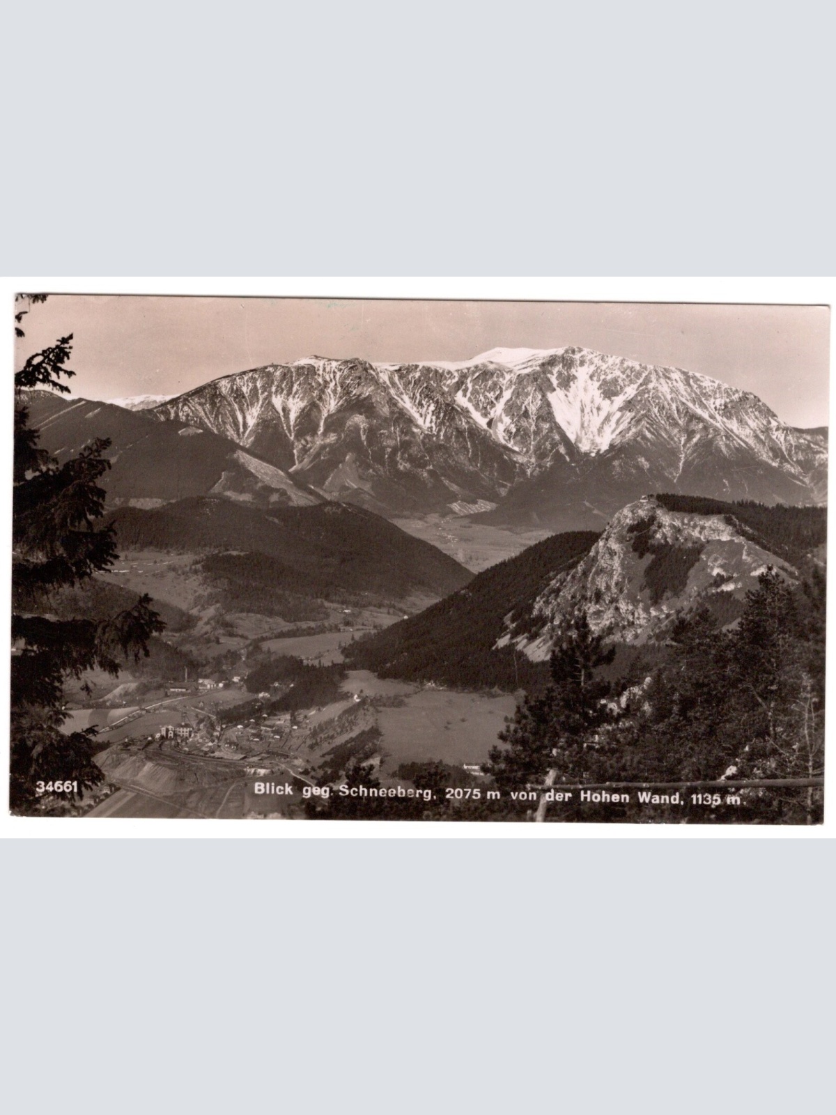 AK, Schneeberg, Hohe Wand, Niederösterreich, Ansichtskarte (S6624)