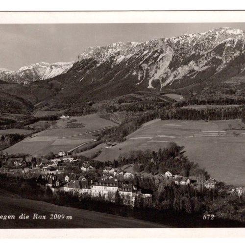 AK, Edlach gegen die Rax, Niederösterreich, Ansichtskarte (S6656)