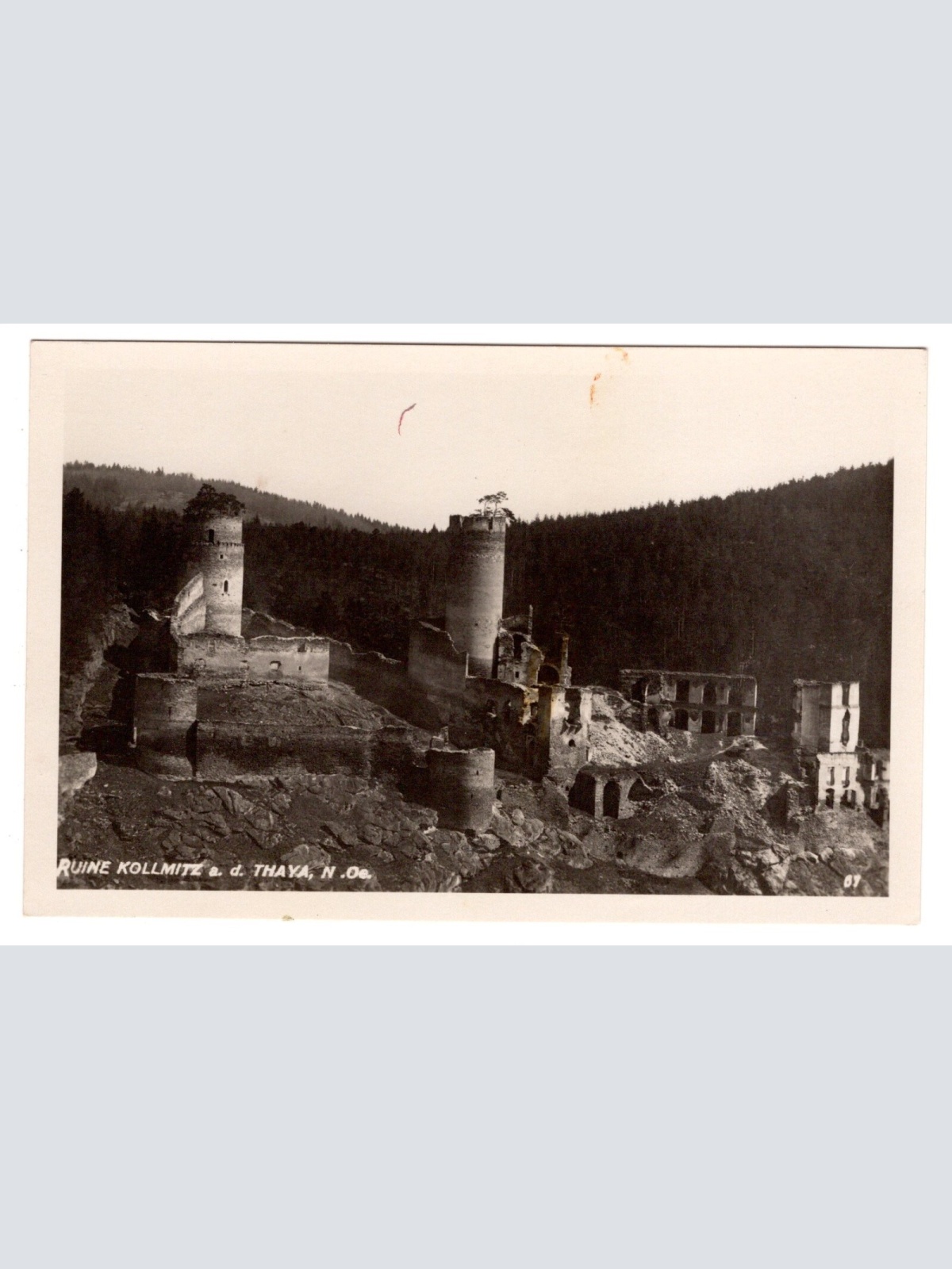 AK, Ruine Kollmitz, Niederösterreich, Ansichtskarte (S6706)