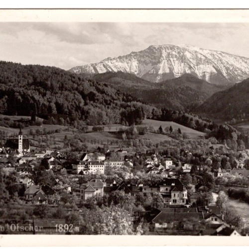 AK, Scheibbs mit Ötscher, Niederösterreich, Ansichtskarte (S6730)