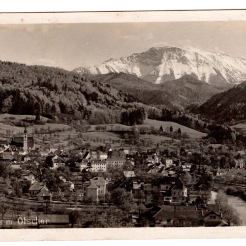 AK, Scheibbs mit Ötscher, Niederösterreich, Ansichtskarte (S6732)