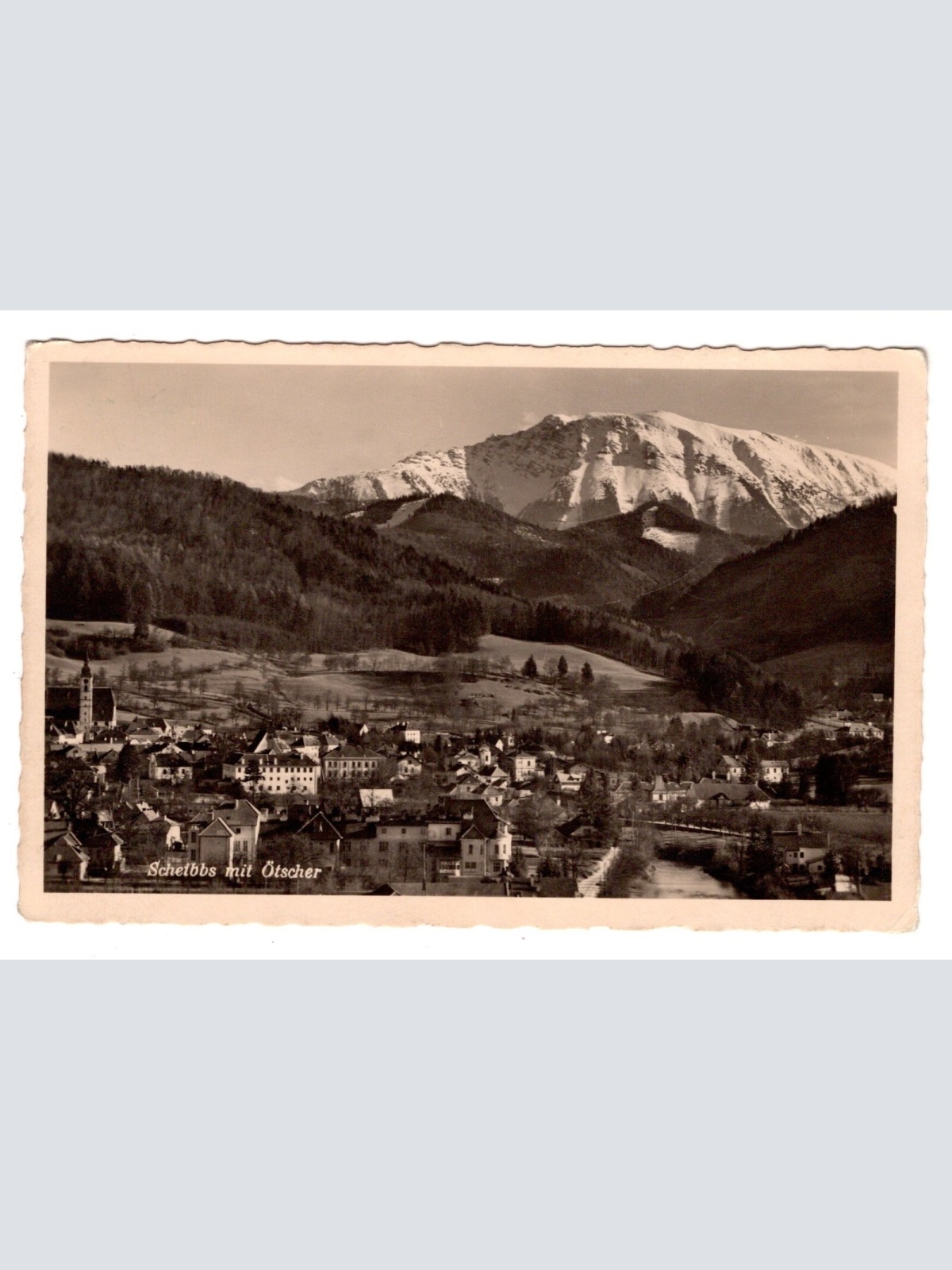 AK, Scheibbs mit Ötscher, Niederösterreich, Ansichtskarte (S6739)