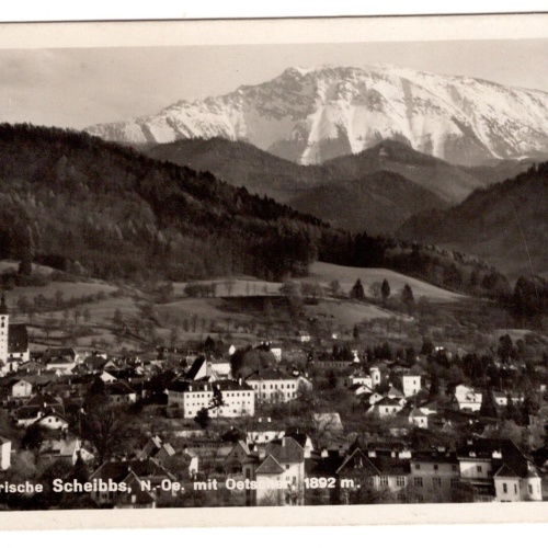 AK, Scheibbs mit Ötscher, Niederösterreich, Ansichtskarte (S6740)