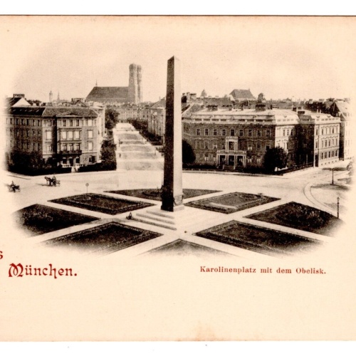 AK, München, Karolinenplatz, Bayern, Ansichtskarte (S6767)