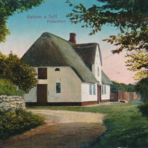 AK aus Keitum a. Sylt Friesenhaus Schleswig - Holstein Ansichtskarte (14387)