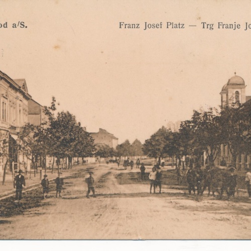 AK aus Brod a/S. Franz Josef Platz Bosnien Herzegowina Ansichtskarte (14396)