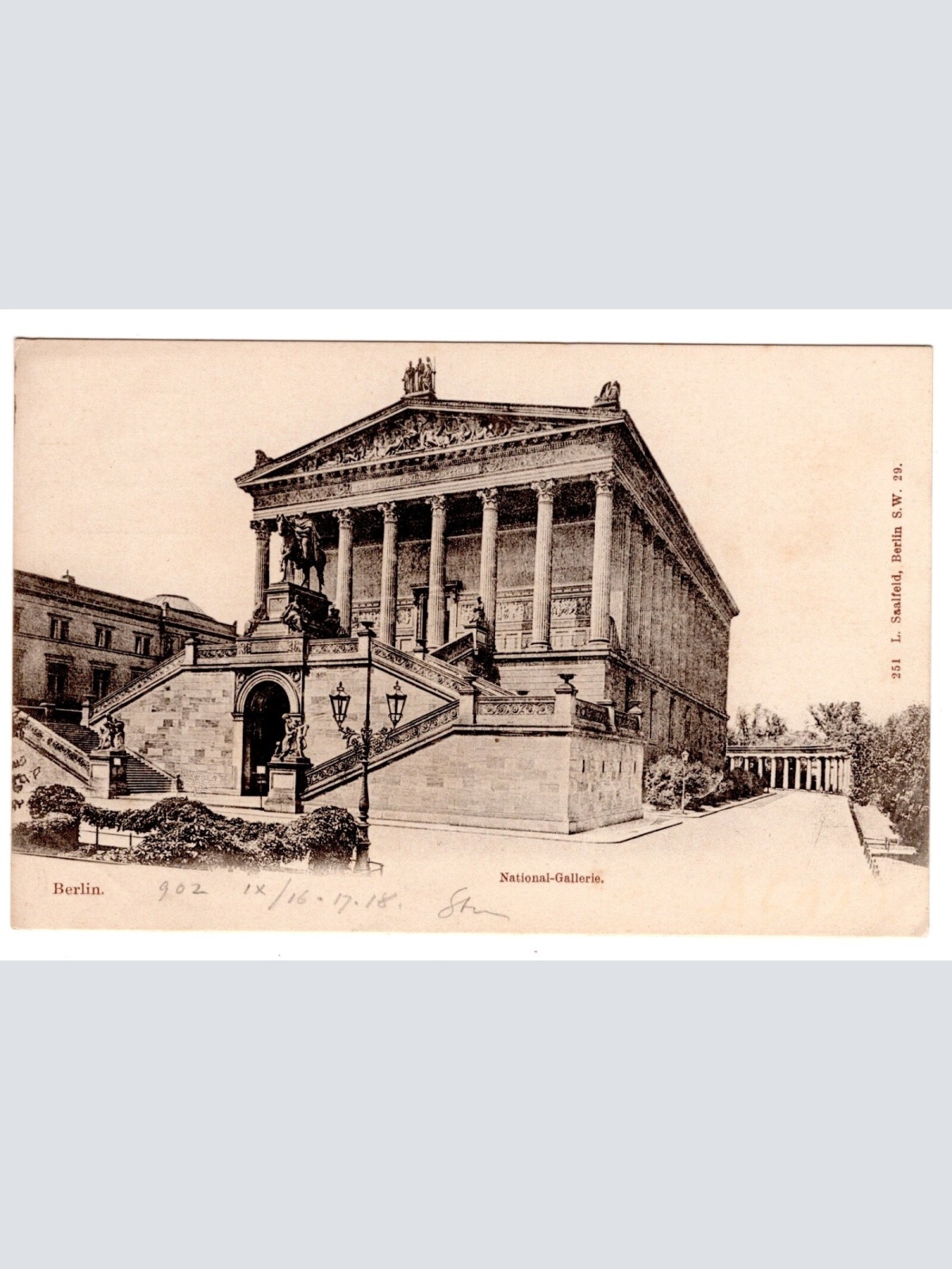 AK, Berlin, National-Gallerie, Ansichtskarte (S6788)