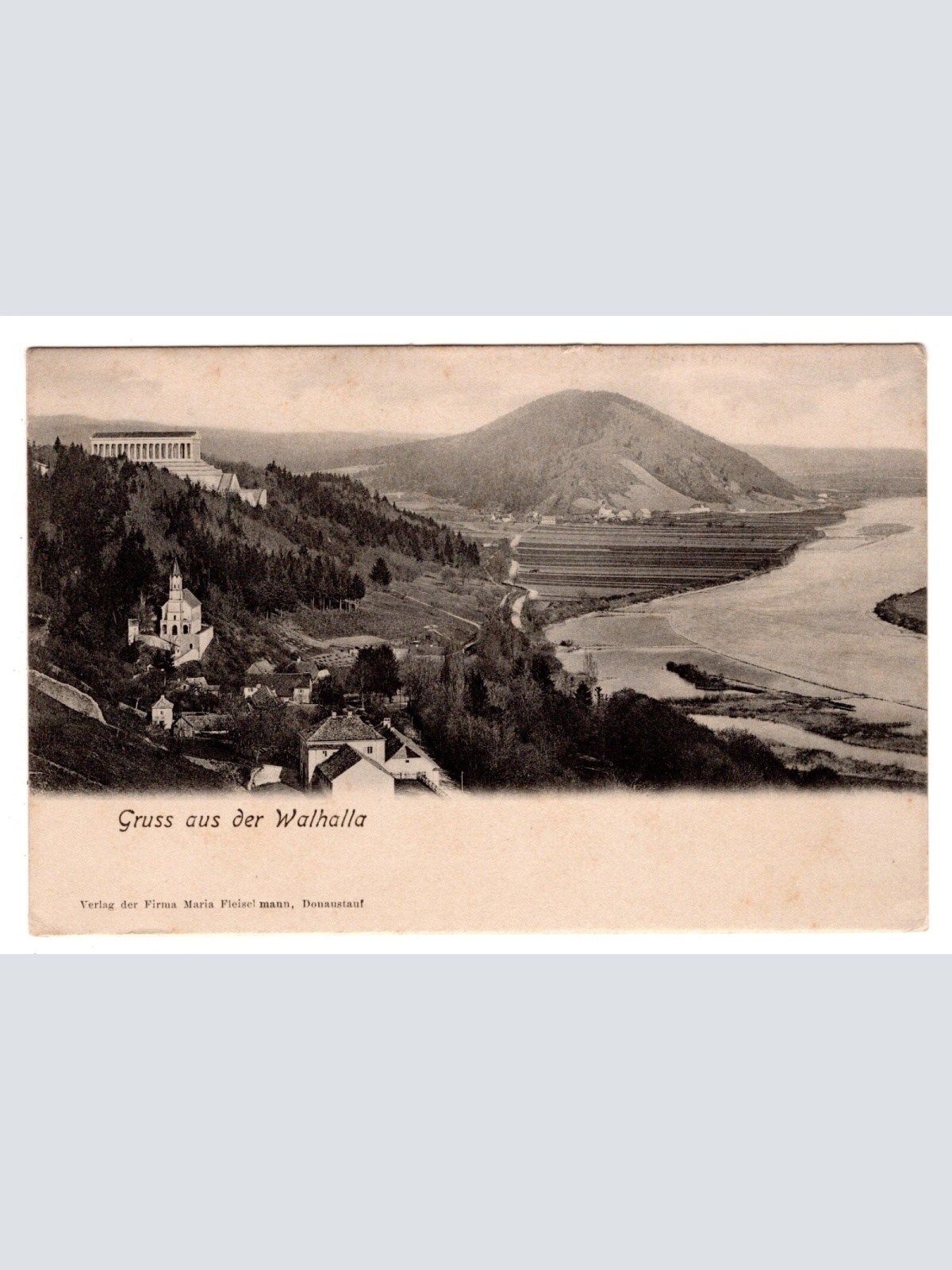 AK, Gruß aus der Walhalla, Bayern, Ansichtskarte (S6814)