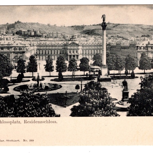 AK, Stuttgart, Schlossplatz, Baden-Württemberg, Ansichtskarte (S6820)