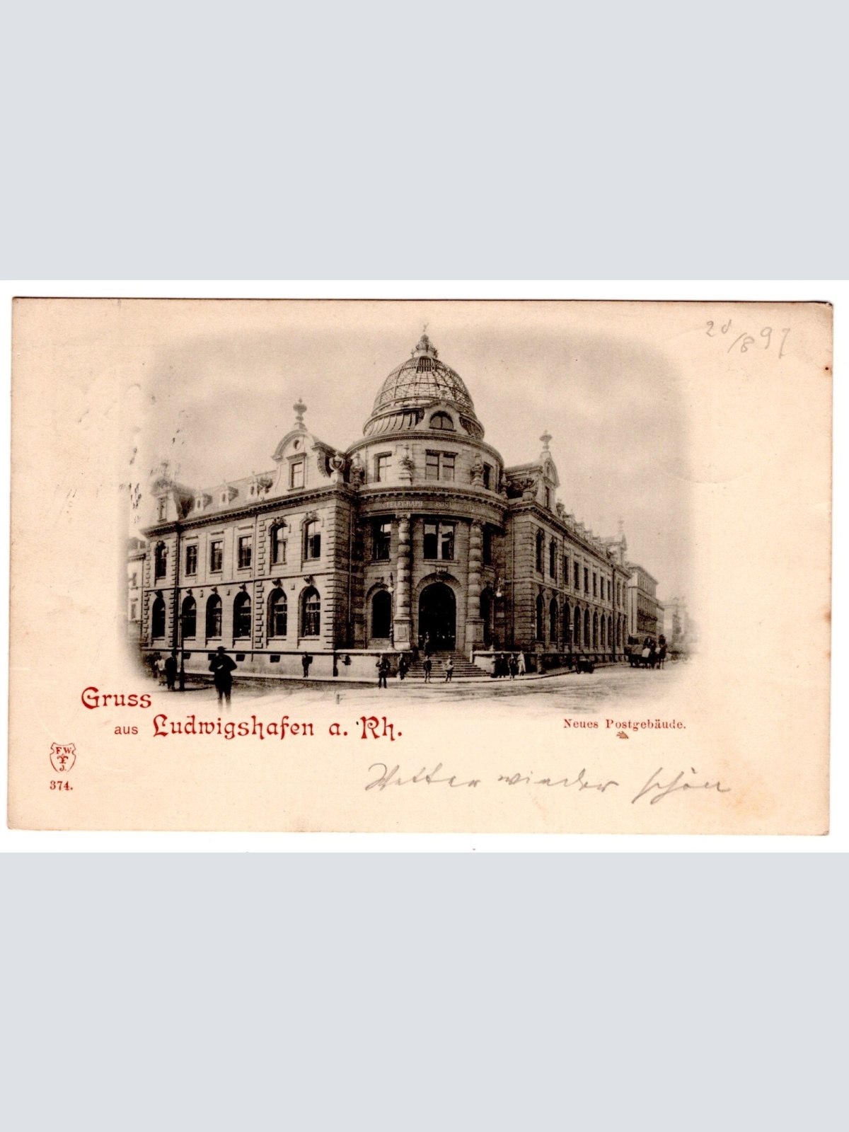 AK, Gruß aus Ludwigshafen am Rhein, Rheinland-Pfalz, Ansichtskarte (S6831)