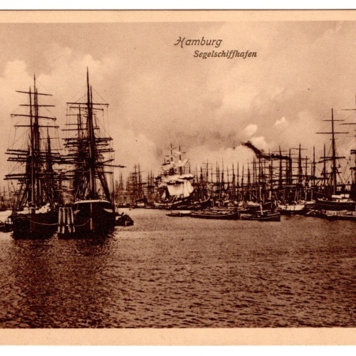 AK, Hamburg, Segelschiffhafen, Ansichtskarte (S6837)