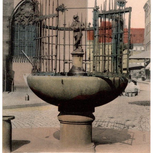 AK, Nürnberg, Gänsemännchenbrunnen, Bayern, Ansichtskarte (S6847)