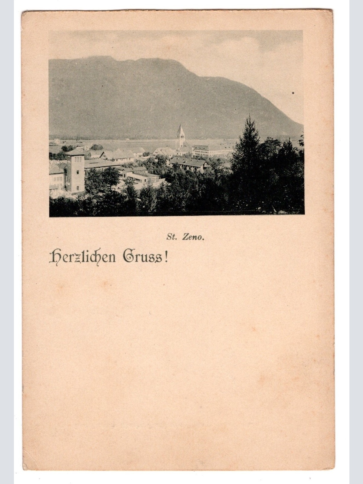 AK, Herzlichen Gruß, St. Zeno, Bayern, Ansichtskarte (S6852)