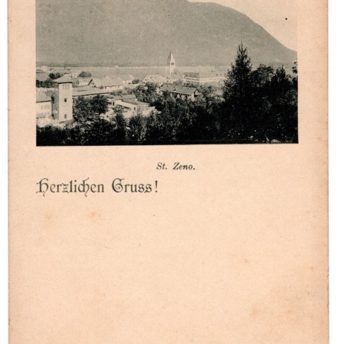 AK, Herzlichen Gruß, St. Zeno, Bayern, Ansichtskarte (S6852)