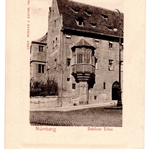 AK, Nürnberg, Schöner Erker, Bayern, Ansichtskarte (S6857)