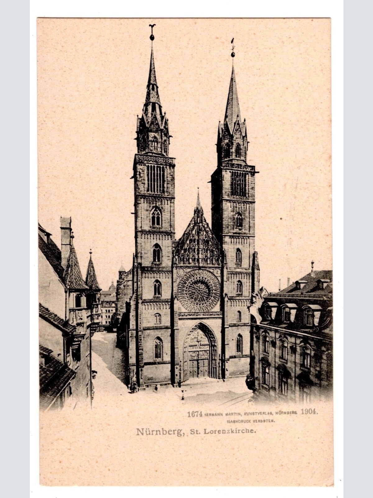 AK, Nürnberg, St. Lorenzkirche, Bayern, Ansichtskarte (S6867)