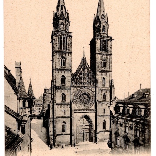 AK, Nürnberg, St. Lorenzkirche, Bayern, Ansichtskarte (S6867)