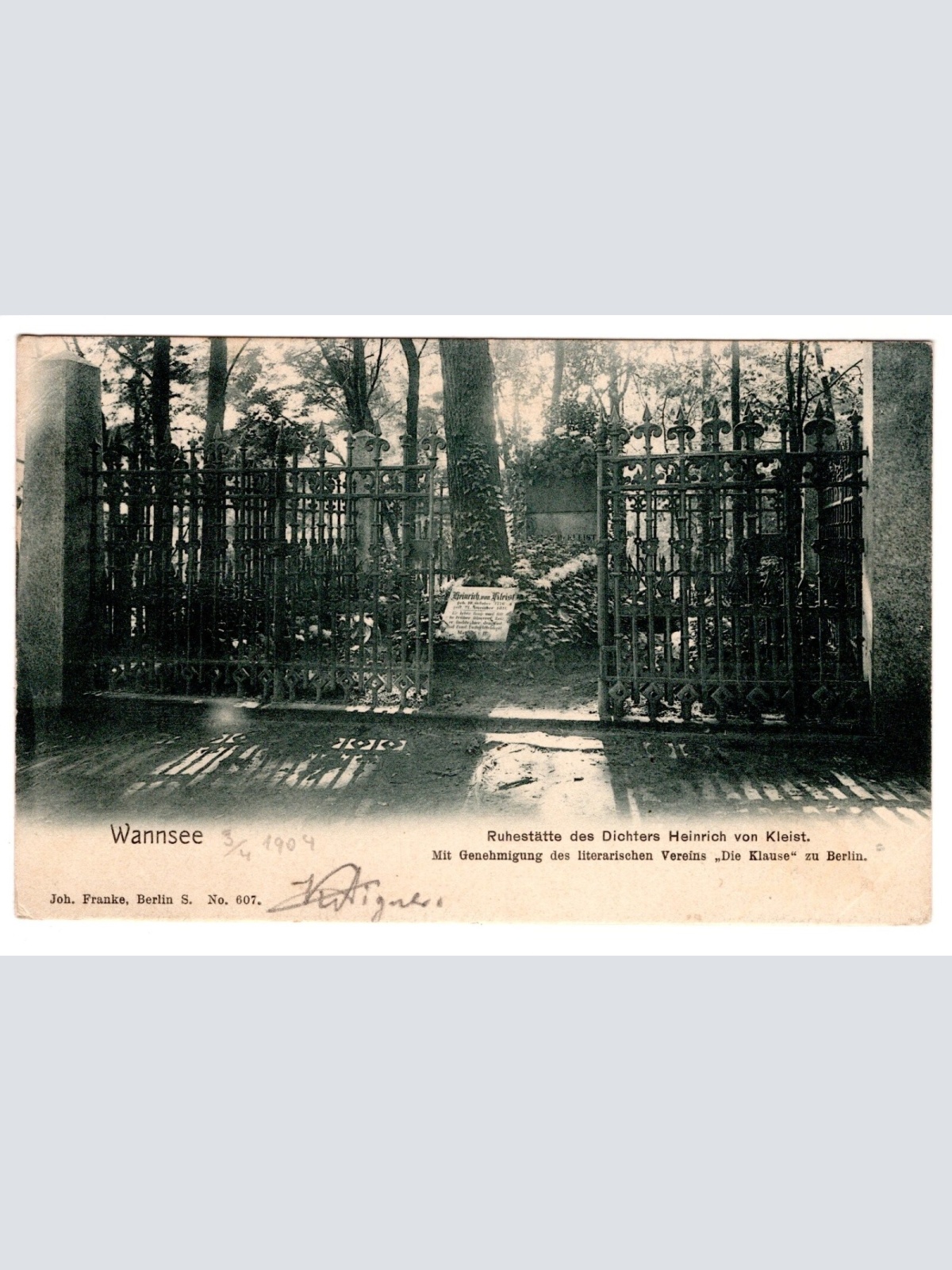 AK, Wannsee, Berlin, Ruhestätte, Ansichtskarte (S6879)