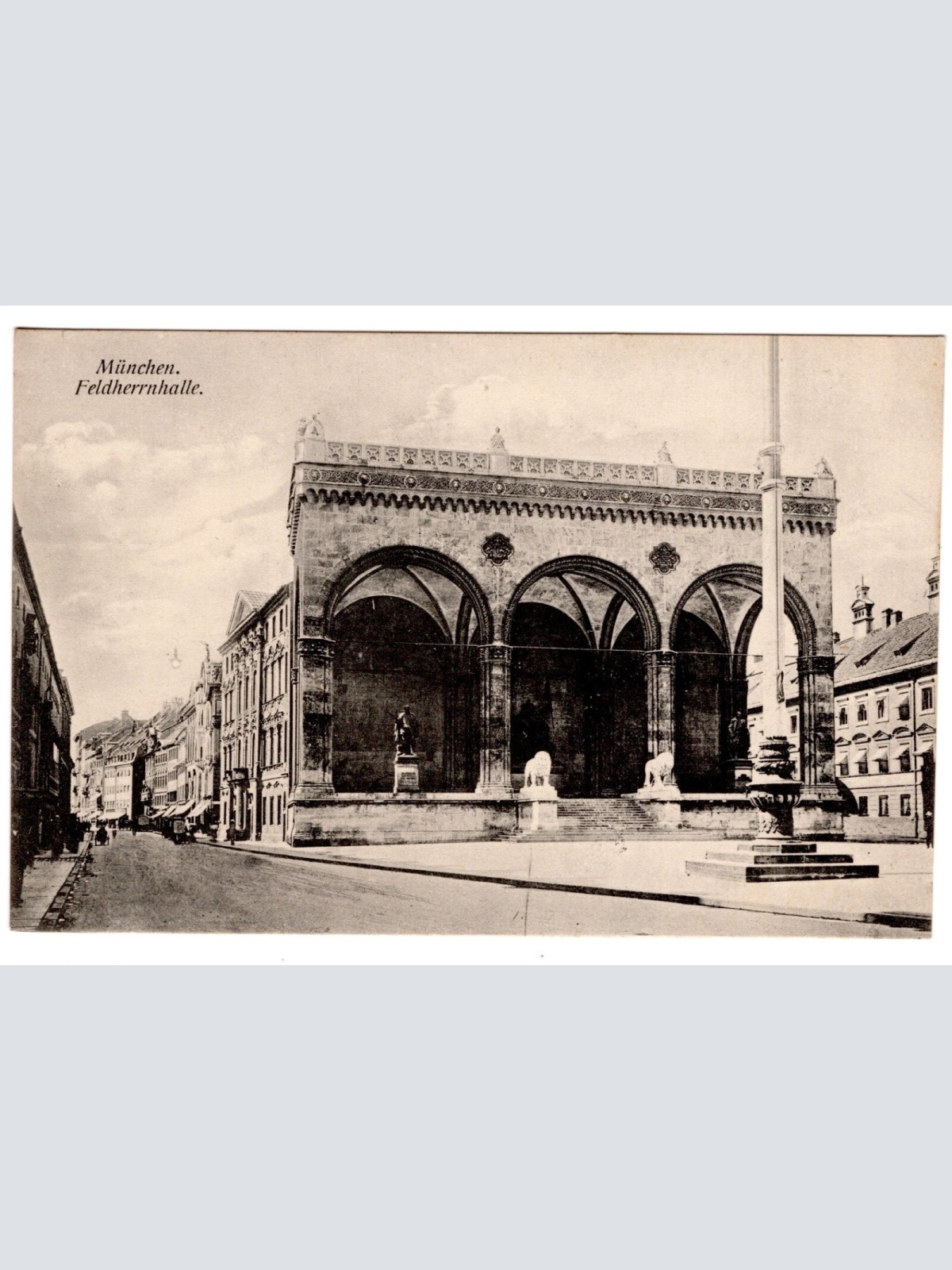AK, München, Feldherrnhalle, Bayern, Ansichtskarte (S6883)