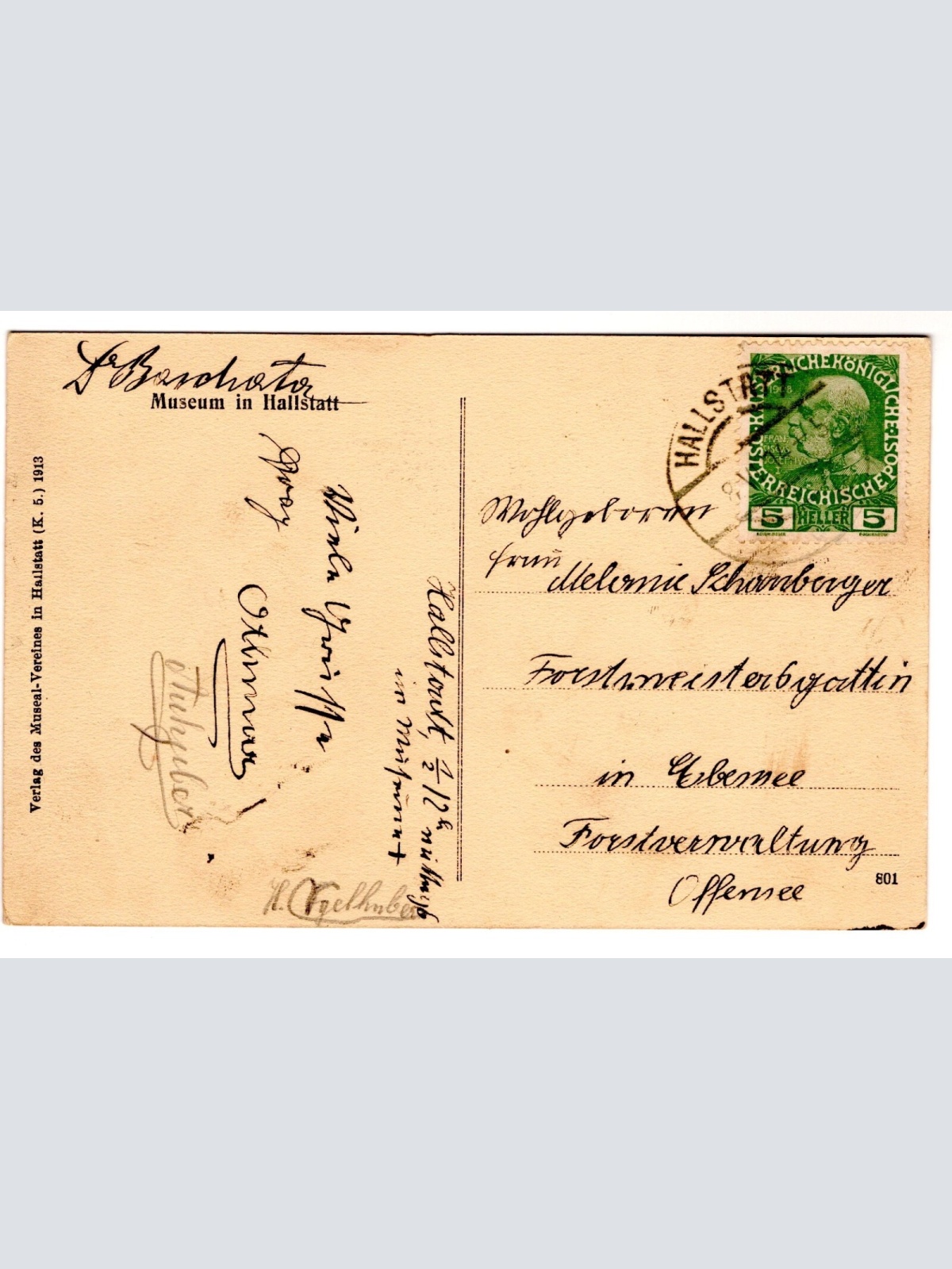 AK, Museum in Hallstatt, Oberösterreich, Ansichtskarte (S6934)