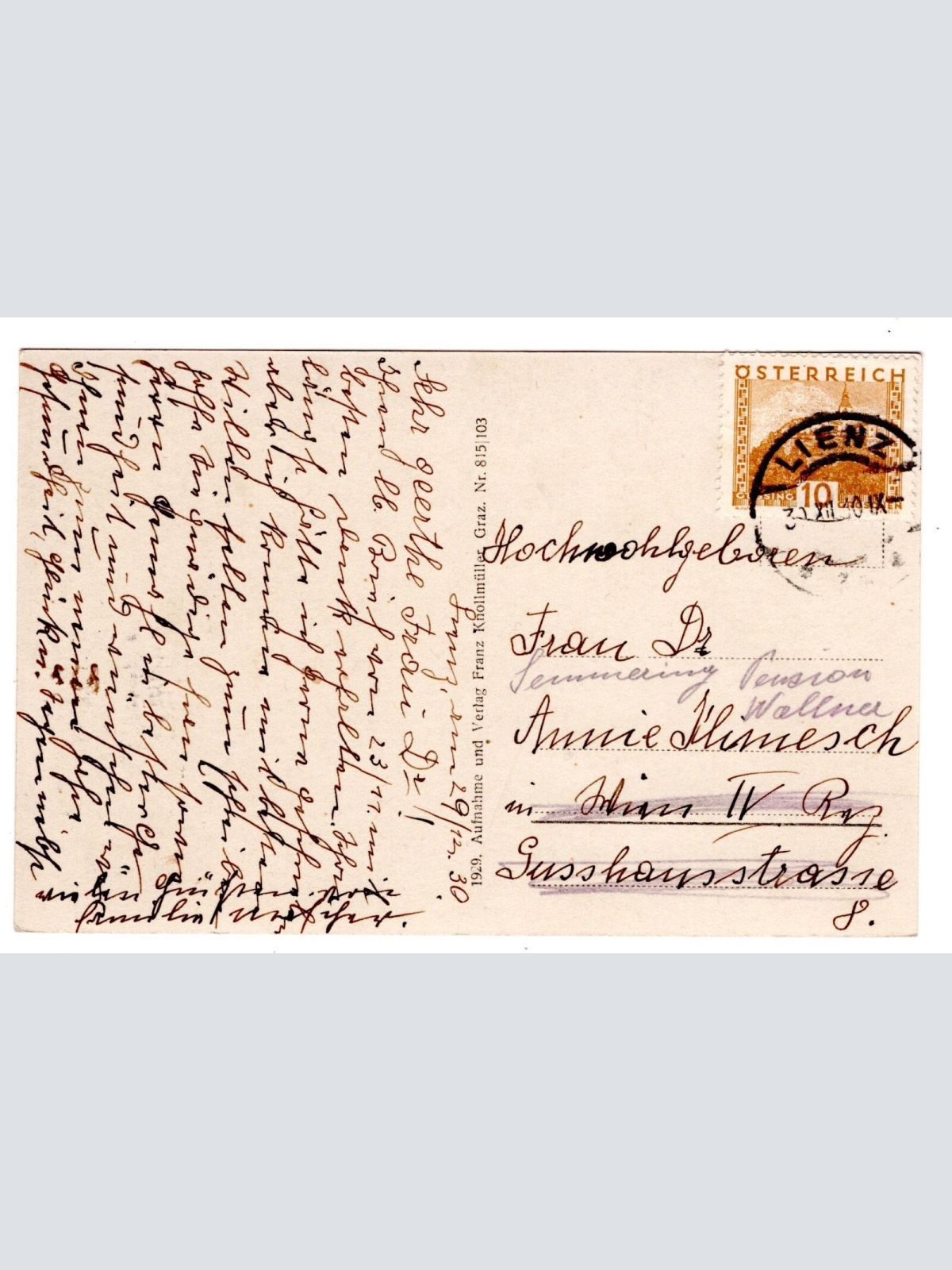 AK, Tristachersee bei Lienz m. Dolomiten, Tirol, Ansichtskarte (S6938)