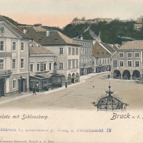 AK aus Bruck an der Mur Hauptplatz Steiermark Ansichtskarte (14453)