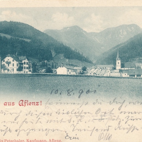 AK gruss aus Aflenz Steiermark Ansichtskarte (14461)