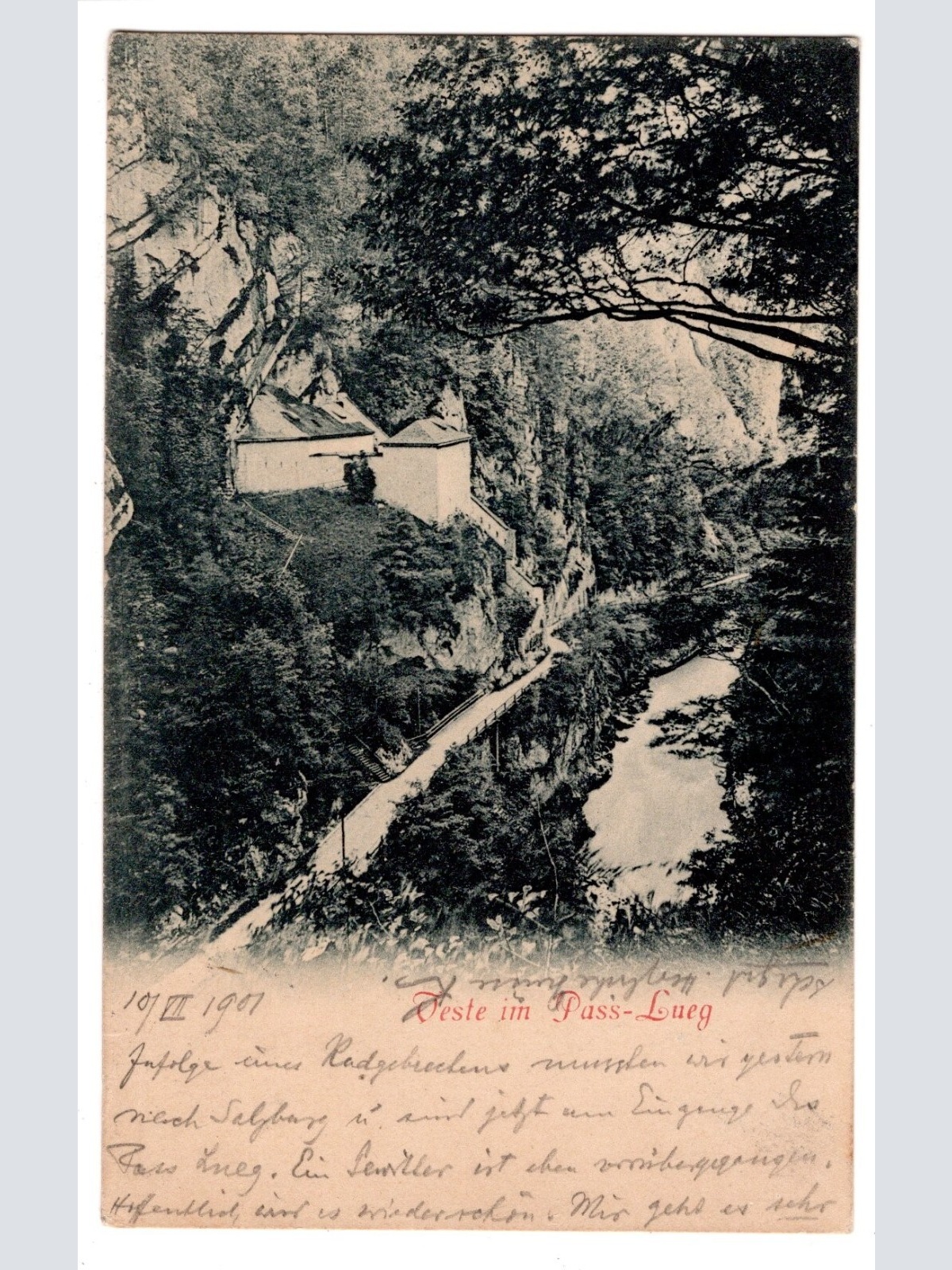 AK, Teste im Pass-Lueg, Salzburg, Ansichtskarte (S6944)