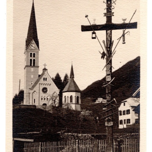 AK, Kirchenmotiv Holzgau, Tirol, Ansichtskarte (S6956)