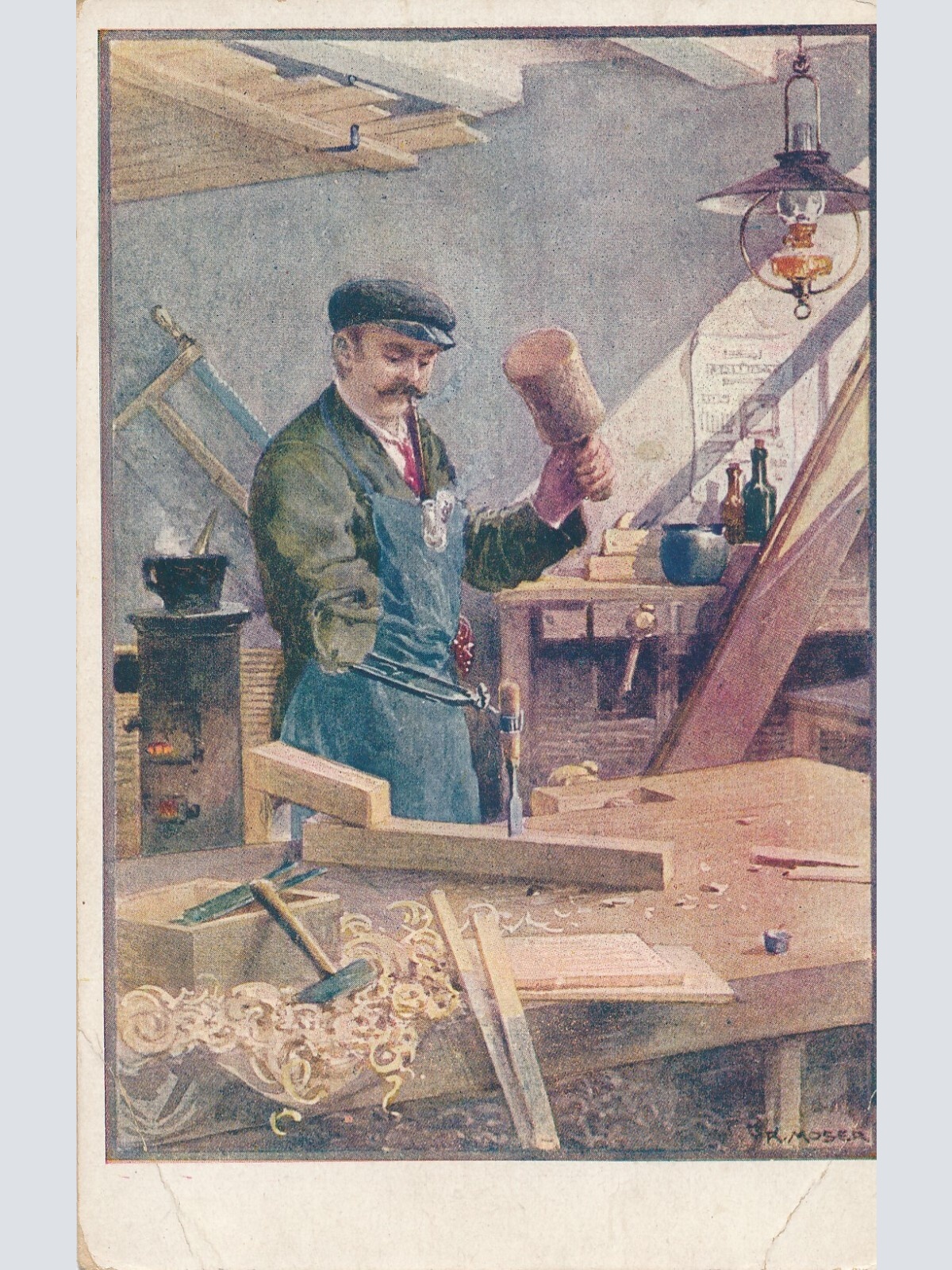 Rot - Kreuz - Karte Nr. 508 Tischler aus den Invalidenschu Ansichtskarte (14557)