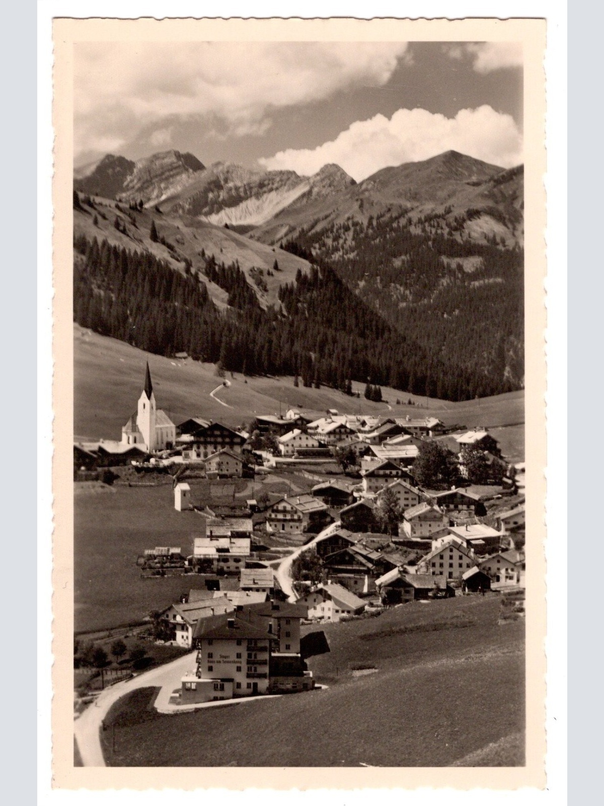 AK, Berwang in Tirol, mit Lechtaler Alpen, Ansichtskarte (S6971)