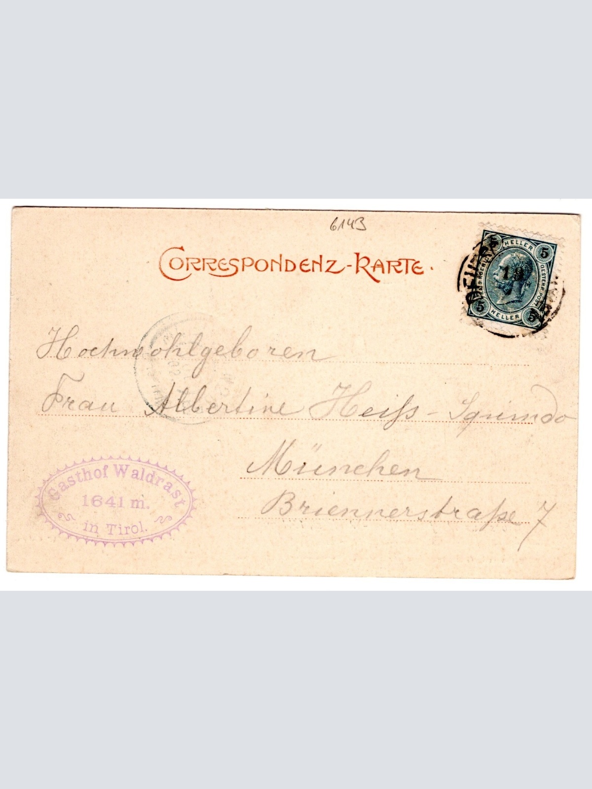 AK, Gruß aus Wallfahrt Maria-Waldrast, Tirol, Ansichtskarte (S6977)