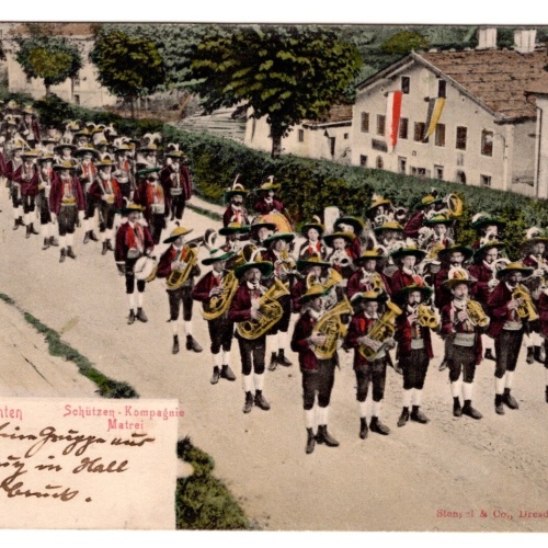 AK, Tiroler Trachten, Schützen-Kompanie Matrei, Ansichtskarte (S6979)