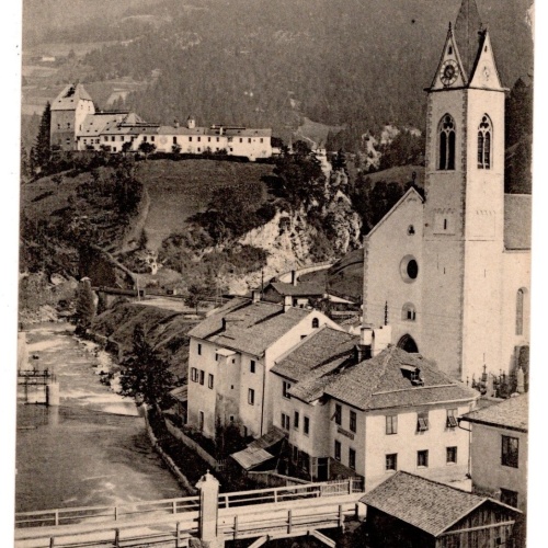 AK, Matrei am Brenner - Partie mit Schloss Trautson, Ansichtskarte (S6980)