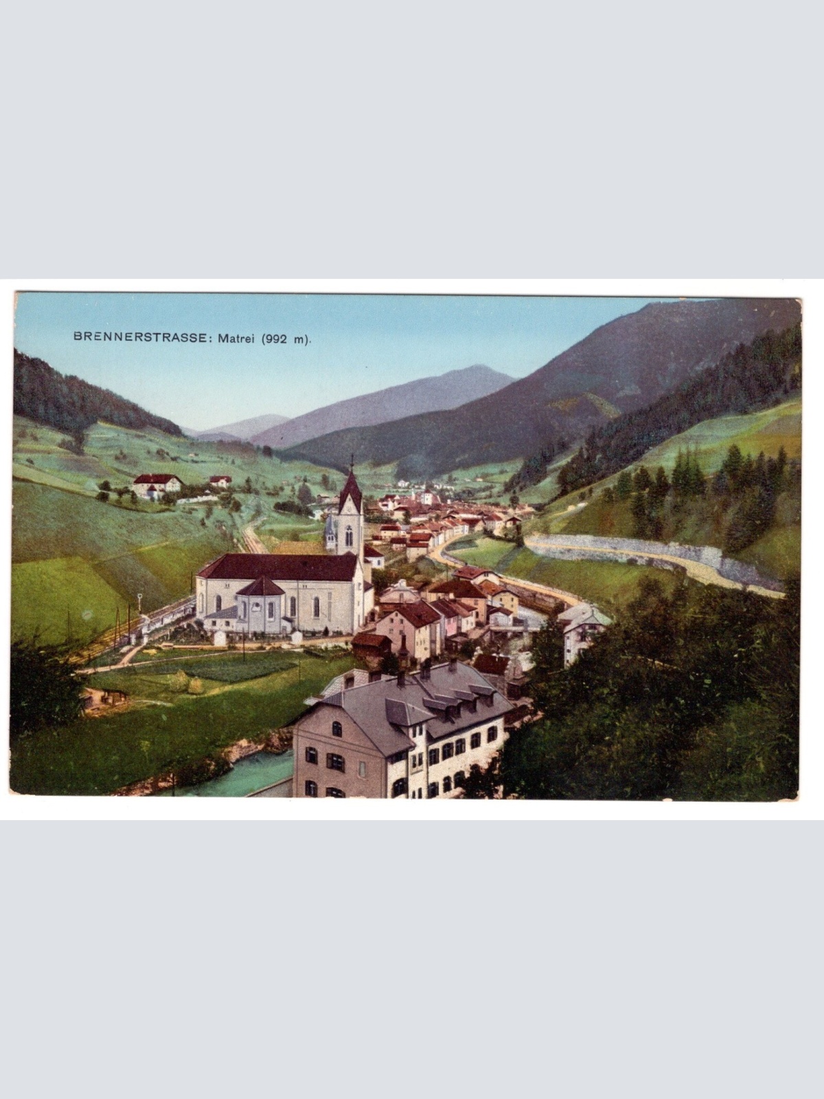 AK, Matrei am Brenner, Brennerstraße, Tirol, Ansichtskarte (S6982)