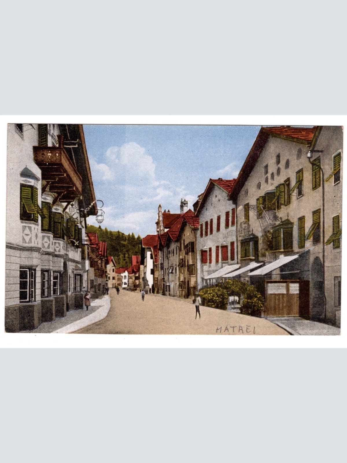 AK, Matrei am Brenner, Straßenansicht, Tirol, Ansichtskarte (S6983)