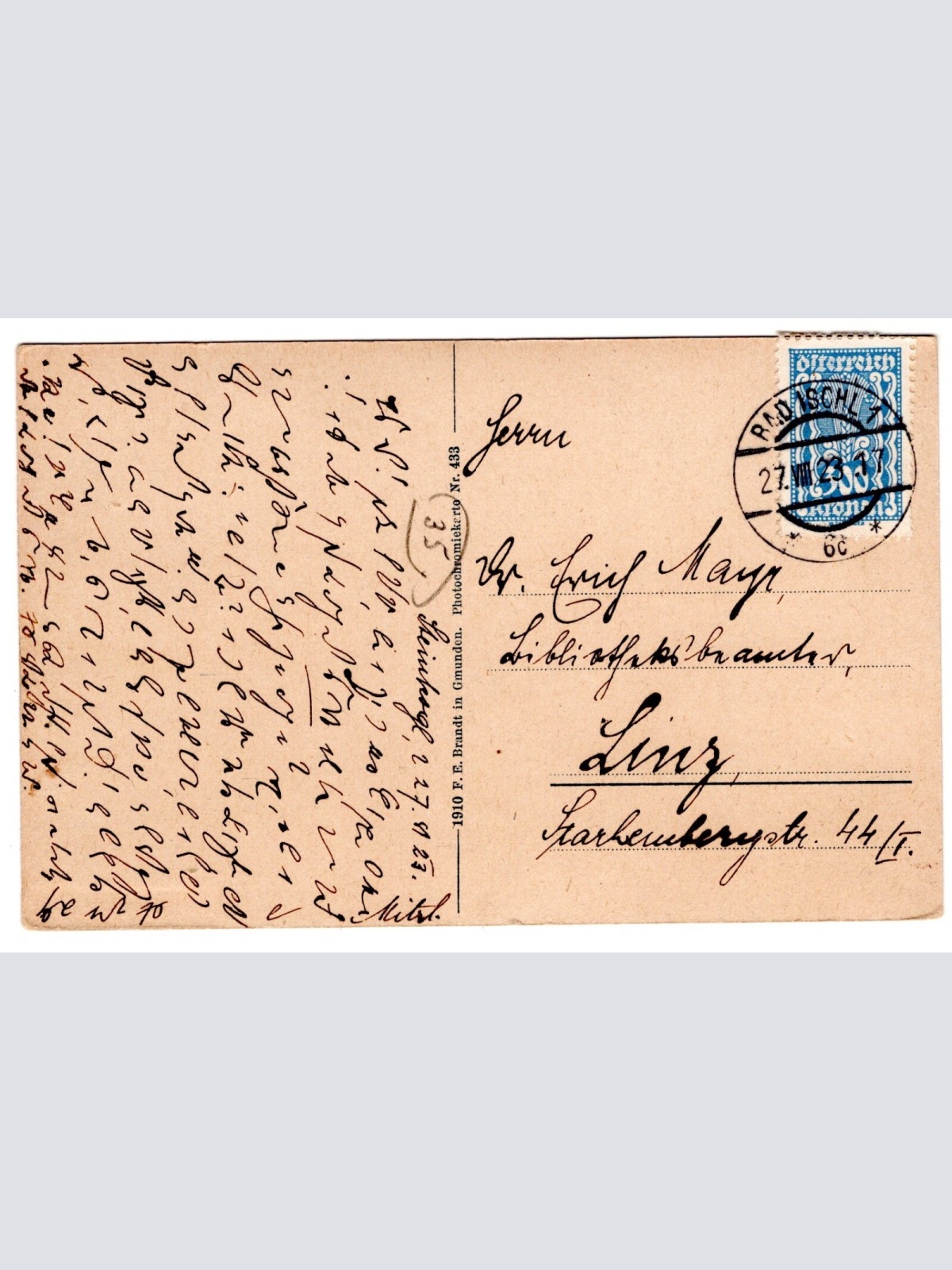 AK, Salzkammergut, Vorderer Langbathsee, Oberösterreich, Ansichtskarte (S6985)