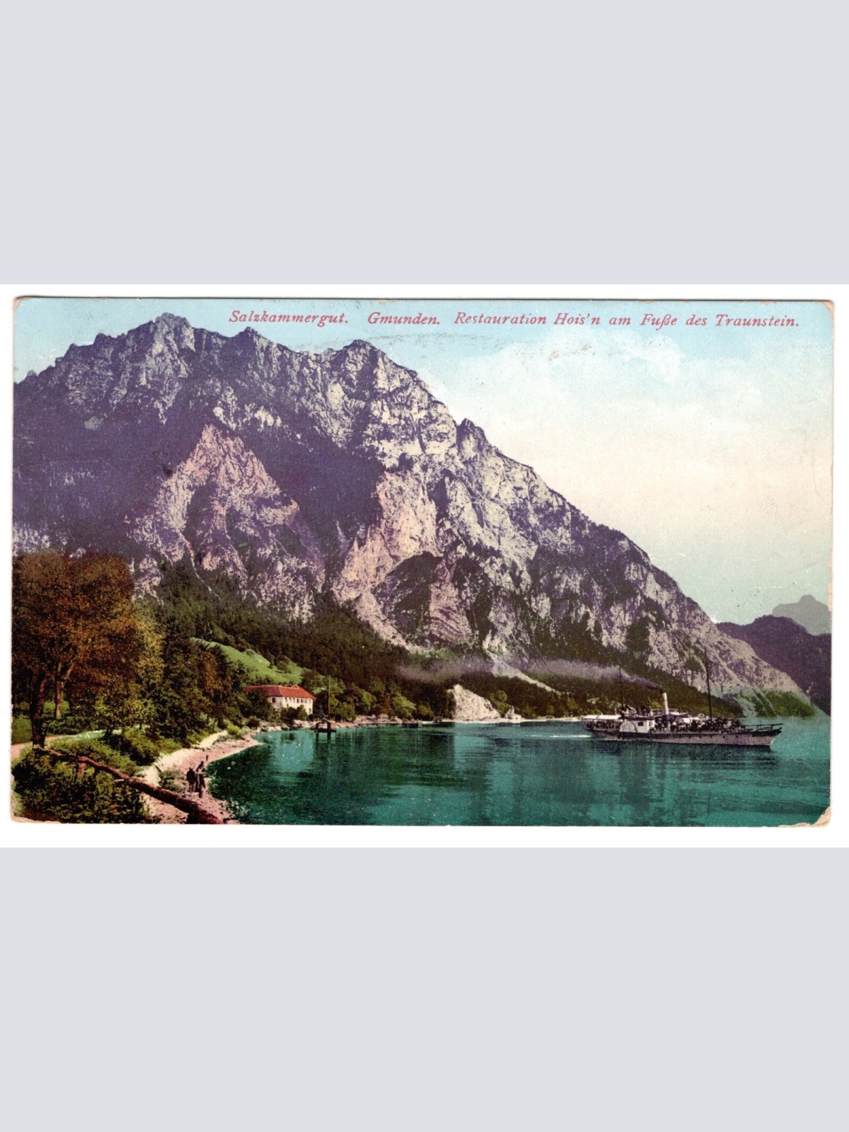 AK, Gmunden, Restauration Hoisn, Oberösterreich, Ansichtskarte (S6991)
