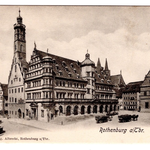 AK, Rothenburg ob der Tauber, Rathaus, Bayern, Ansichtskarte (S7005)