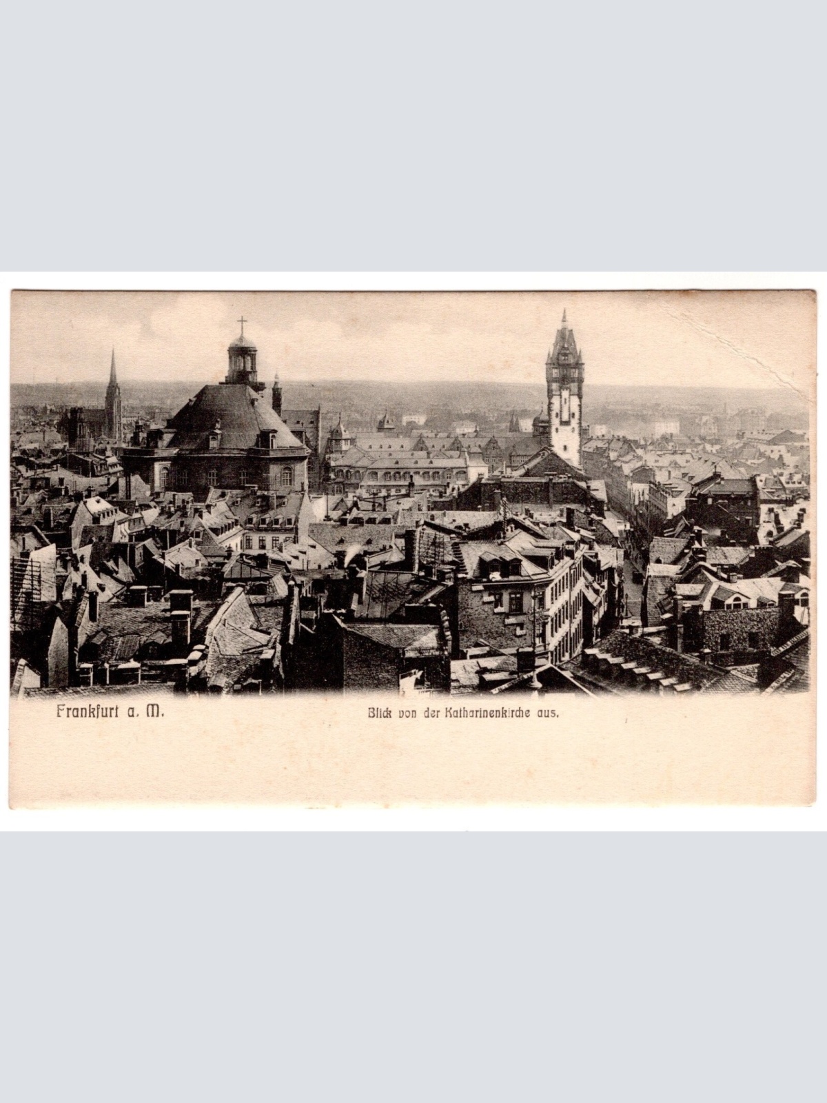 AK, Frankfurt am Main, Blick von der Katharinenkriche aus, Ansichtskarte (S7006)