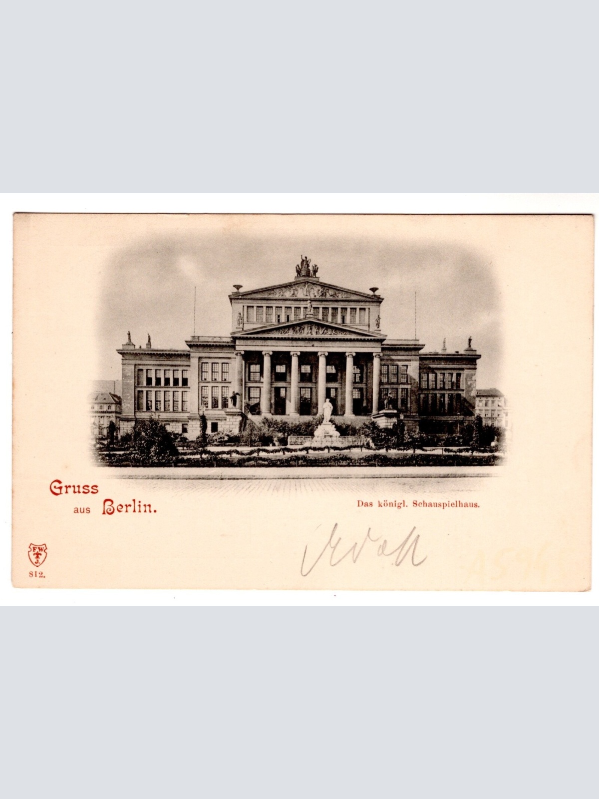 AK, Gruß aus Berlin, Königl. Schauspielhaus, Ansichtskarte (S7018)