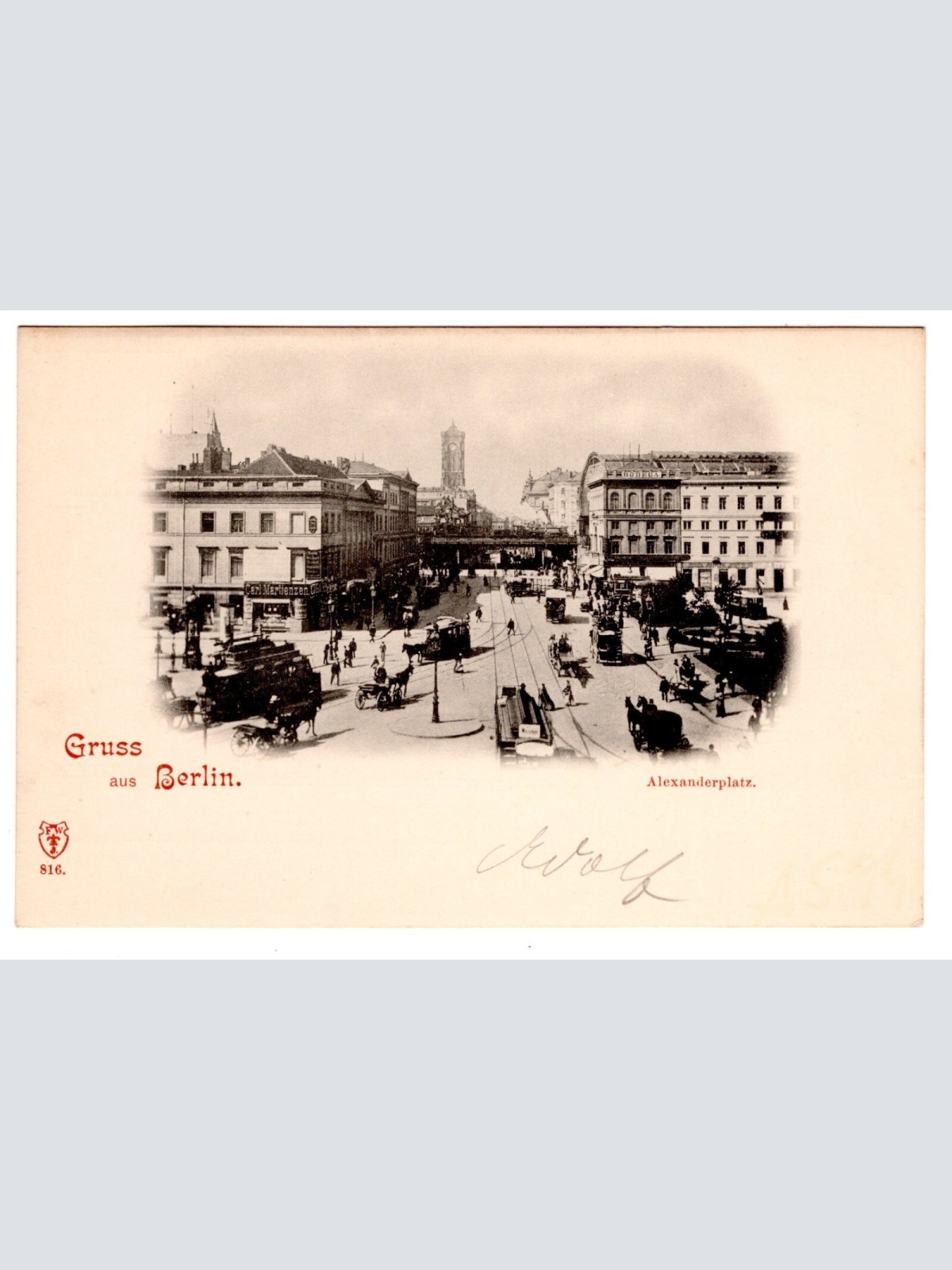 AK, Gruß aus Berlin, Alexanderplatz, Ansichtskarte (S7019)