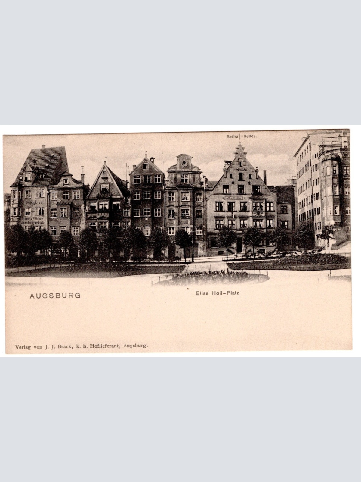 AK, Augsburg, Elias Holl-Platz, Bayern, Ansichtskarte (S7024)