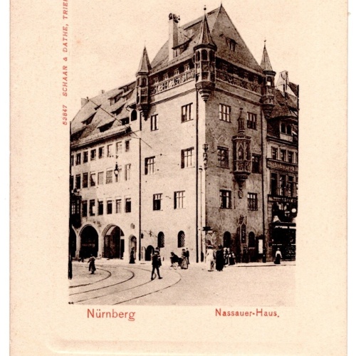 AK, Nürnberg, Nassauer-Haus, Bayern, Ansichtskarte (S7031)